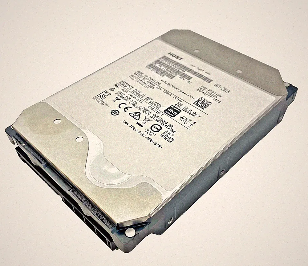 Dell HGST H5H72101CLAR10T0 10TB 7.2K SAS 12Gb/s SED 3.5in Grade B LOW POH