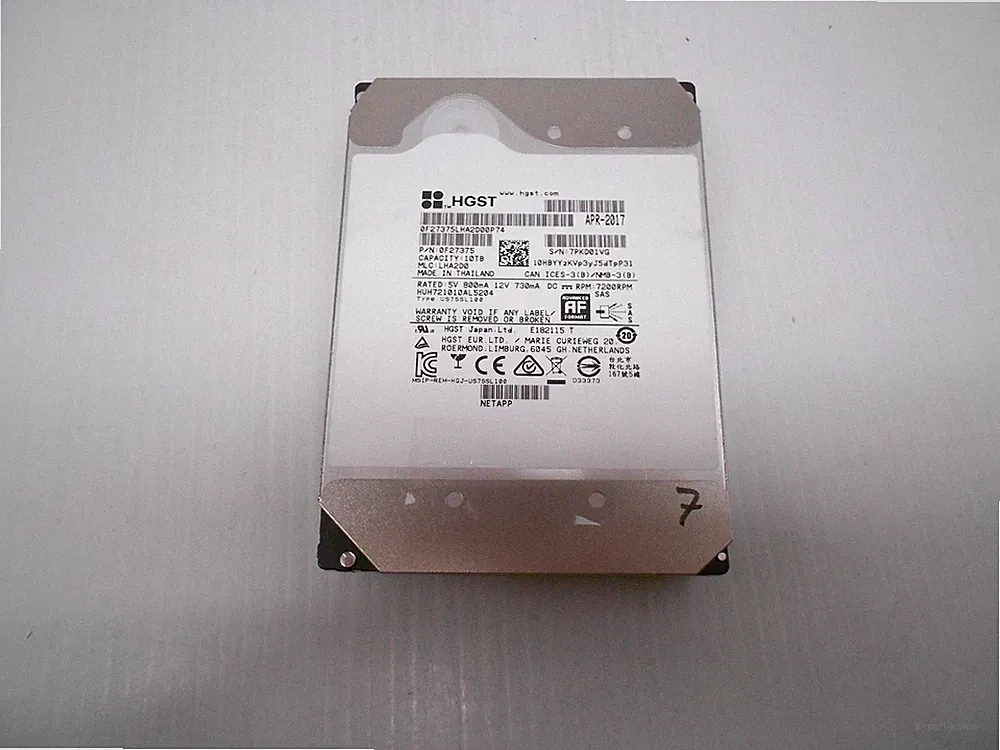 HGST HUH721010AL5204 10TB 12G 3.5'' SAS Hard Drive Server DELL HP 512