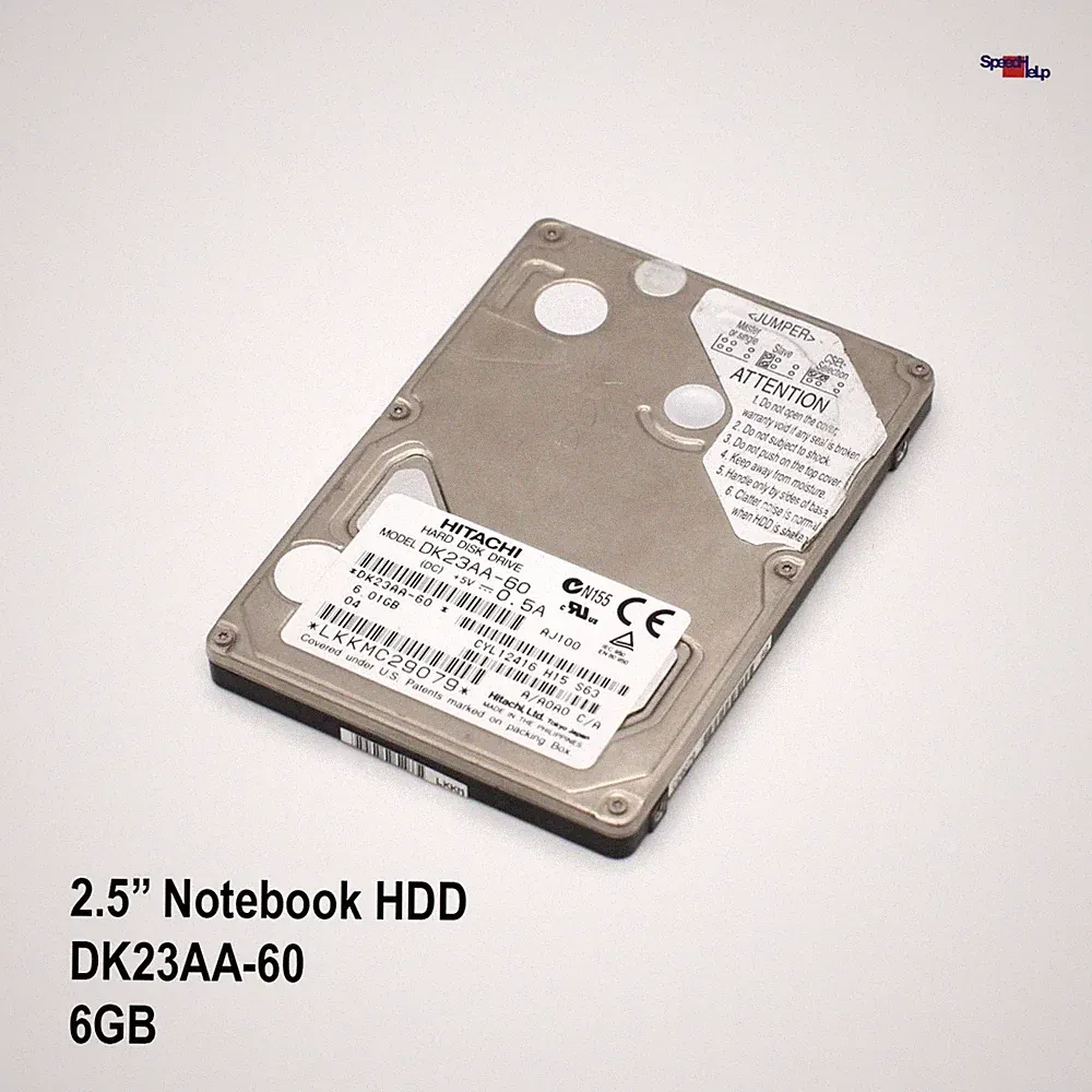 Hitachi DK23AA-60 6GB 2.5" Notebook Laptop HDD Hard Disk ATA