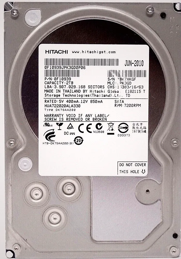 Hitachi Ultrastar A7K2000 HUA722020ALA330 2TB SATA HDD Hard Drive