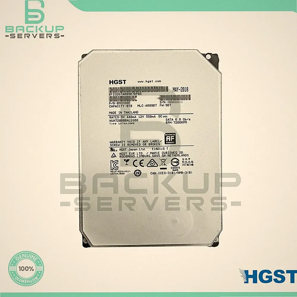 HUH728080ALE600 HGST Ultrastar He8 Series 8TB 6Gbps 7.2K 3.5" SATA Hard Drive