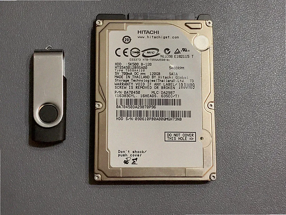 Original 120GB PS3 Hard Drive 2.5" 5400rpm (Hitachi HTS545012B9SA00)& USB Update